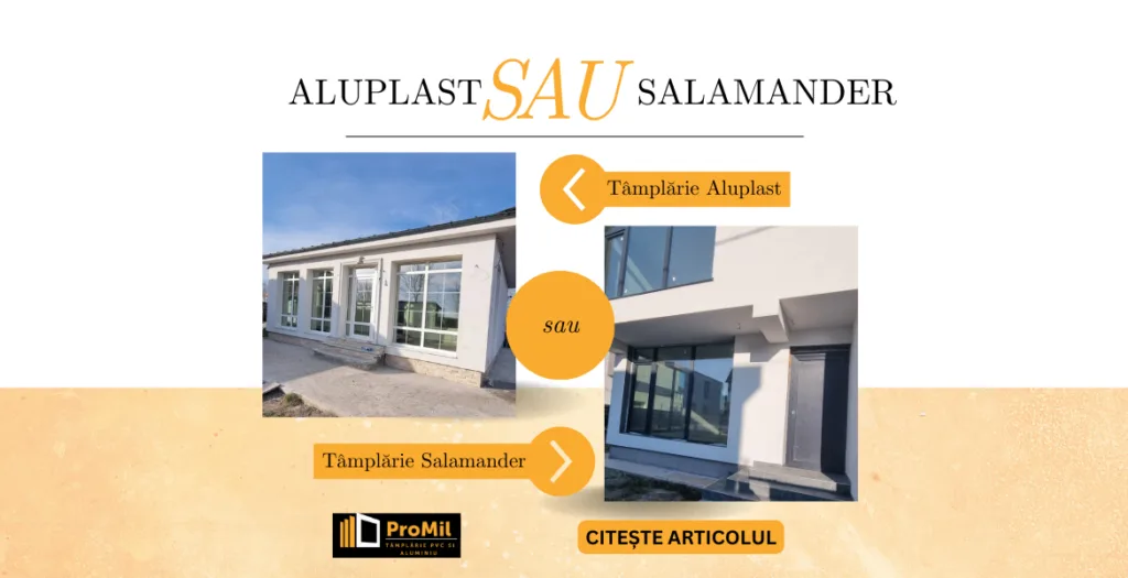 Comparație vizuală între tâmplăria Aluplast și tâmplăria Salamander